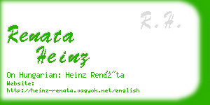renata heinz business card